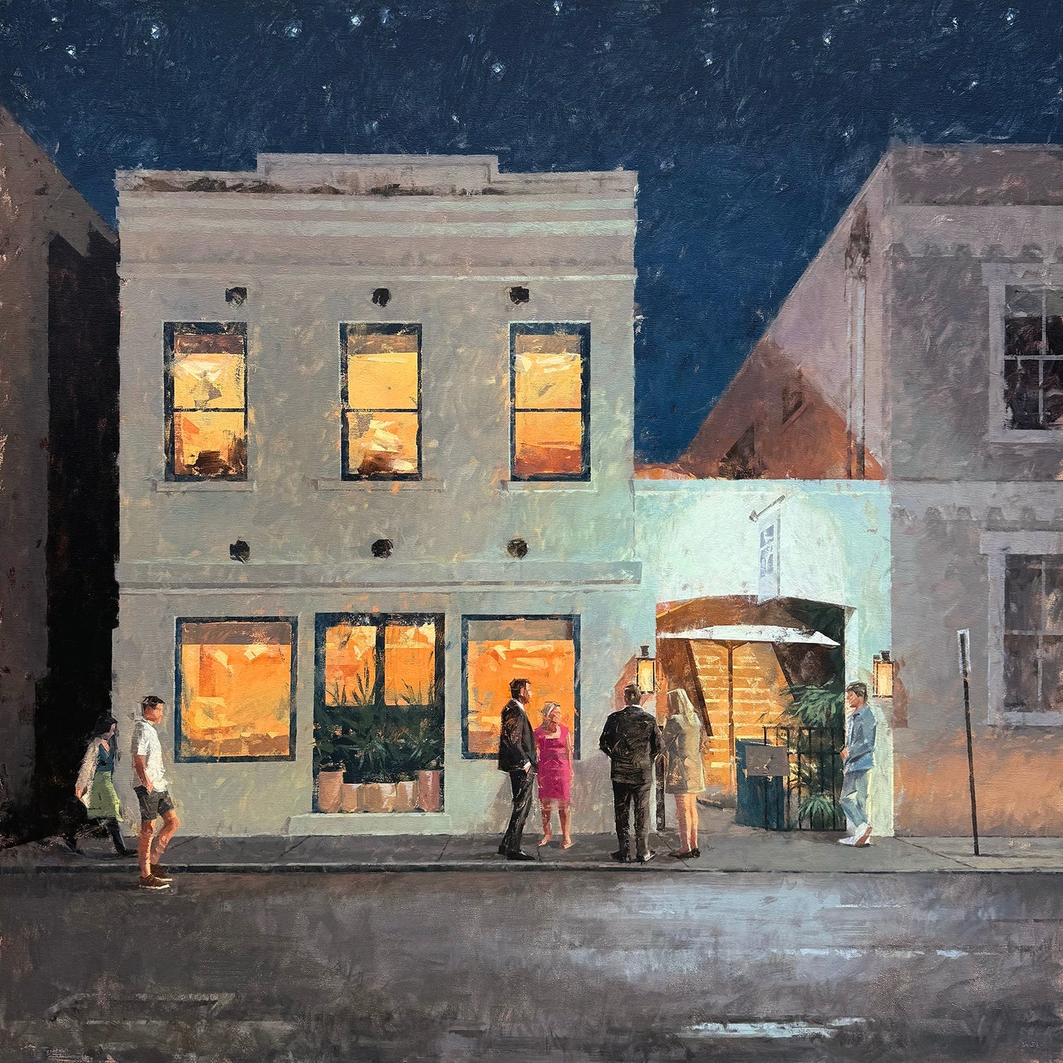 167 Bar Nocturne by Mark Bailey at LePrince Galleries